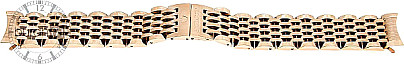   Watch Band Edelstahl rosegold with Butterfly-Schließe, without  stitching 