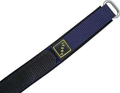   Uhrenarmband Klettarmband Sport  - Nylon - blau ohne Naht 