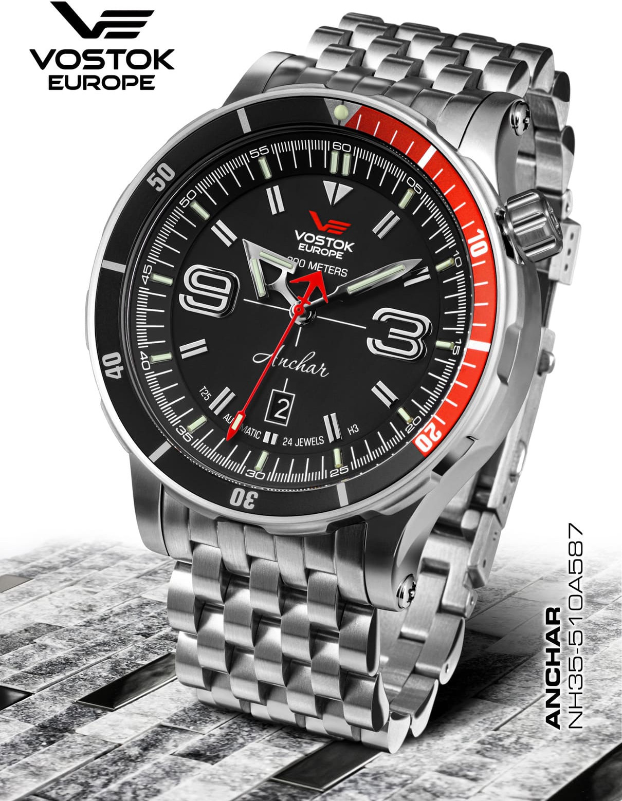  Vostok Europe Anchar Automatic red 