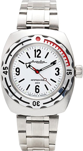  Vostok Automatic Watch Driver white 