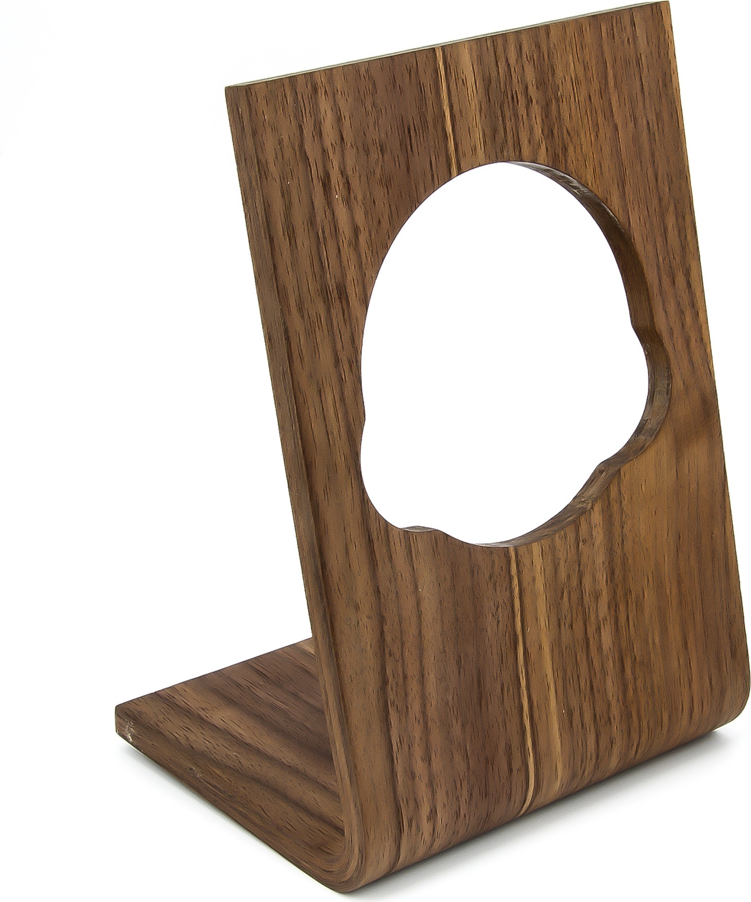  Buran01 Real wood holder for MIG clocks red brown 