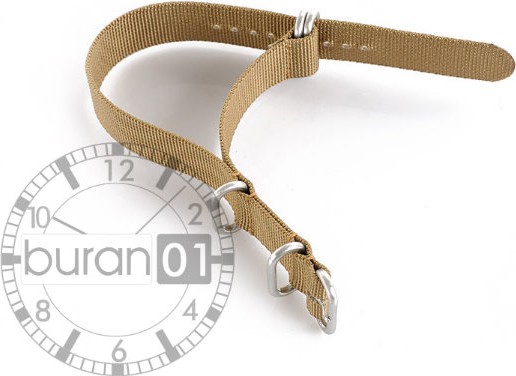  Zulu Straps - Nylon - brown extra strong 