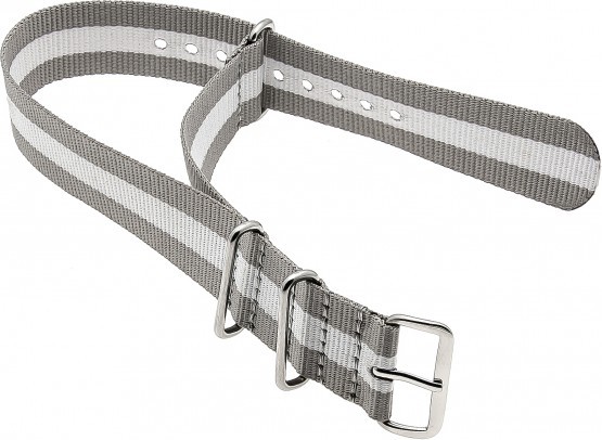  Nylon Watchband nylon military grey-white 