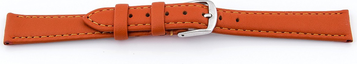   Watch Band 71S Chur Dornschließe - Leder, glatt - orange 