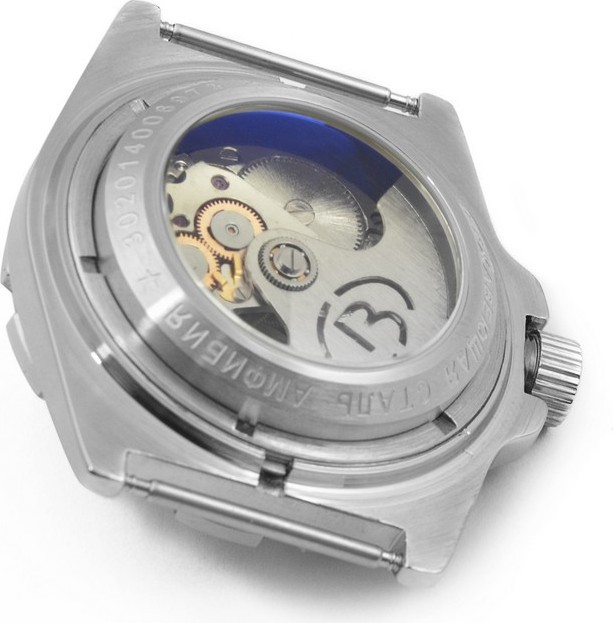  Vostok Glass back 5 ATM polished stainless steel 