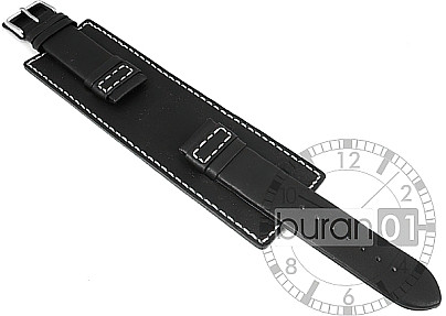 Bern Watch strap calf leather with black base 