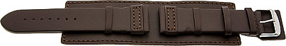  Bern Watch strap calf leather with dark brown base 
