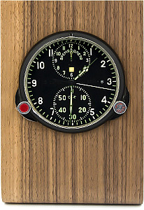  Buran01 Real wood holder for MIG clocks light and dark brown 
