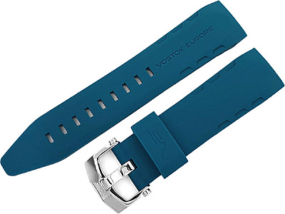   Watch Band Silikon blau with Dornschließe, without  stitching 