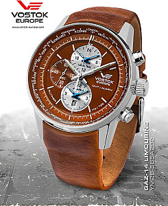  Vostok Europe Chronograph Limousine Alltimer with Trigalights YM26-​565A291 