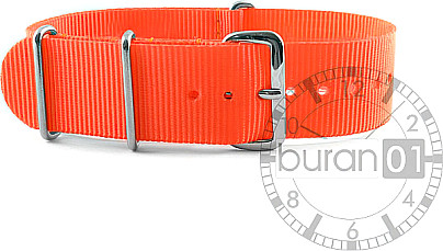   Watchband - Nylon Strap - Neo orange 