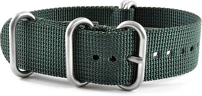  Zulu Watchband - Nylon - darkgreen strong 