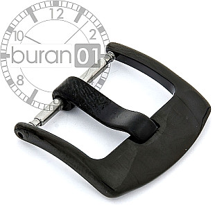  breitdornschließe Clasp for wide leather watch bands black 