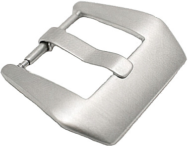  V-form Wide brushed silver buckle 