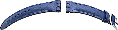   Watch Band Leder blau with Dornschließe 