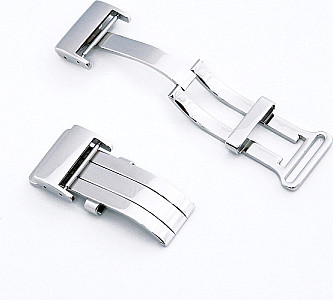   AIRCRAFT »steel« (shiny) folding clasp 