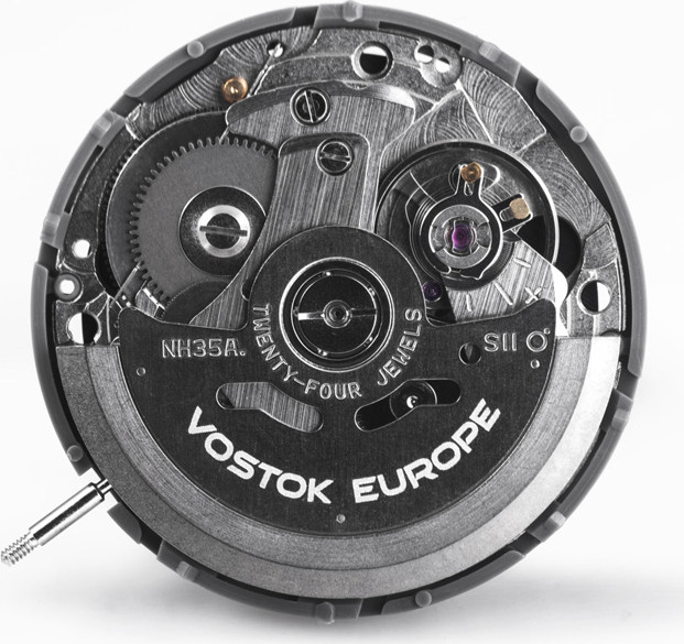  Vostok Europe Anchar Automatik 48mm schwarz/gelb PVD 