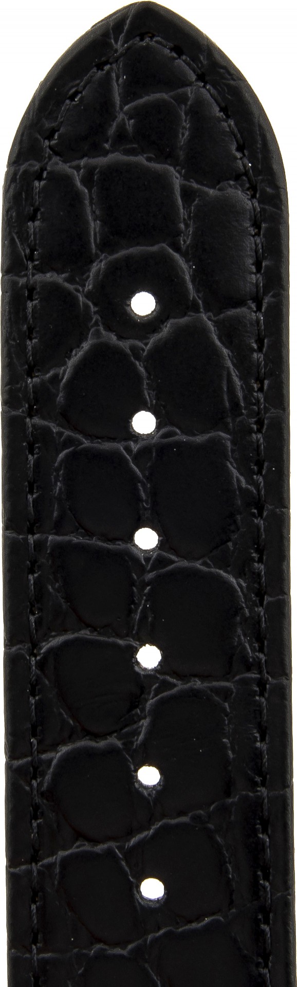   Uhrenarmband Arizona Kippfaltschließe - Leder, geprägt - schwarz 