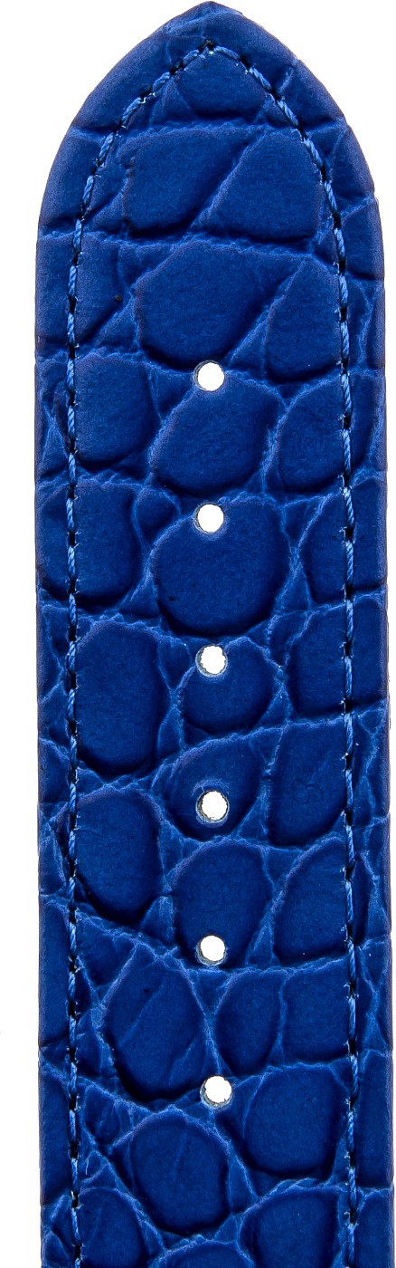   Uhrenarmband Arizona Kippfaltschließe - Leder, geprägt - blau 