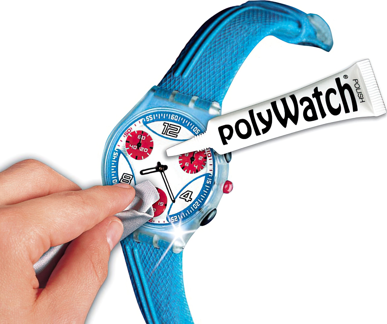 Polywatch Polierpaste für uhrengläser, entfernt Kratzer aus Uhrgläsern 