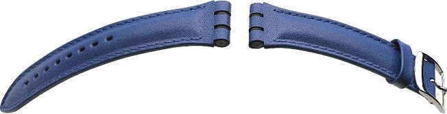   Uhrenarmband Hirsch Arizona - Chronos Dornschließe - Leder - blau 