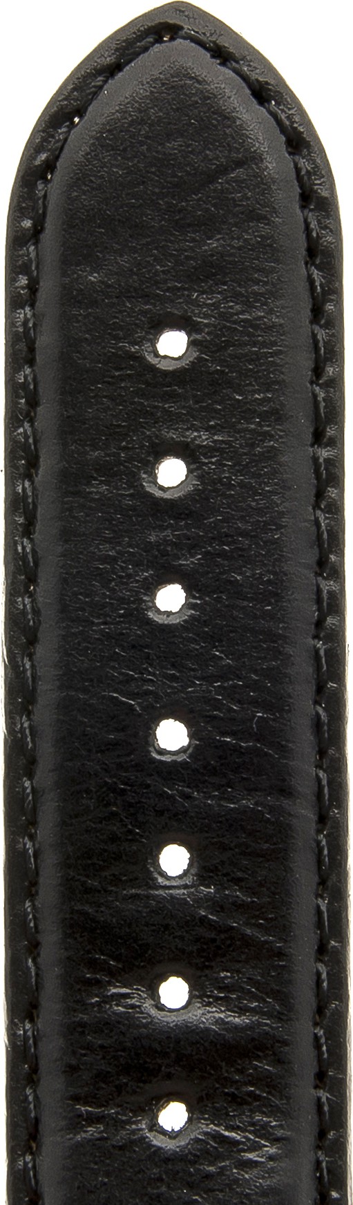   Uhrenarmband Carasut 666 Dornschließe - Leder, glatt - schwarz 