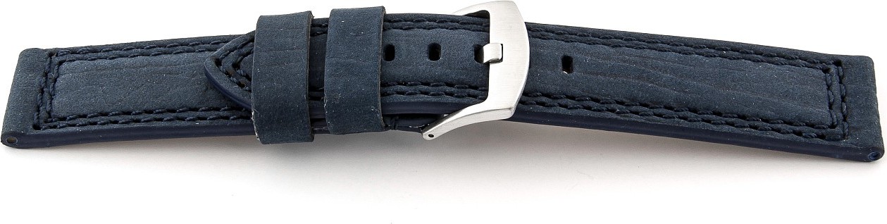   Uhrenarmband Canyon Dornschließe - Leder, extra stark, Wasserfest - dunkelblau 