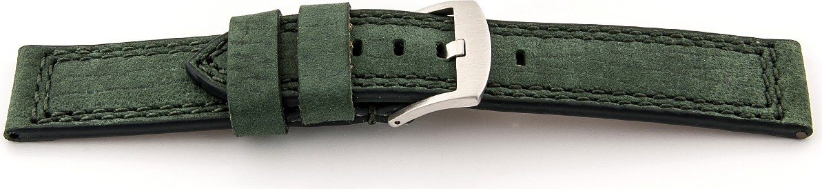   Uhrenarmband Canyon Dornschließe - Leder, extra stark, Wasserfest - grün 