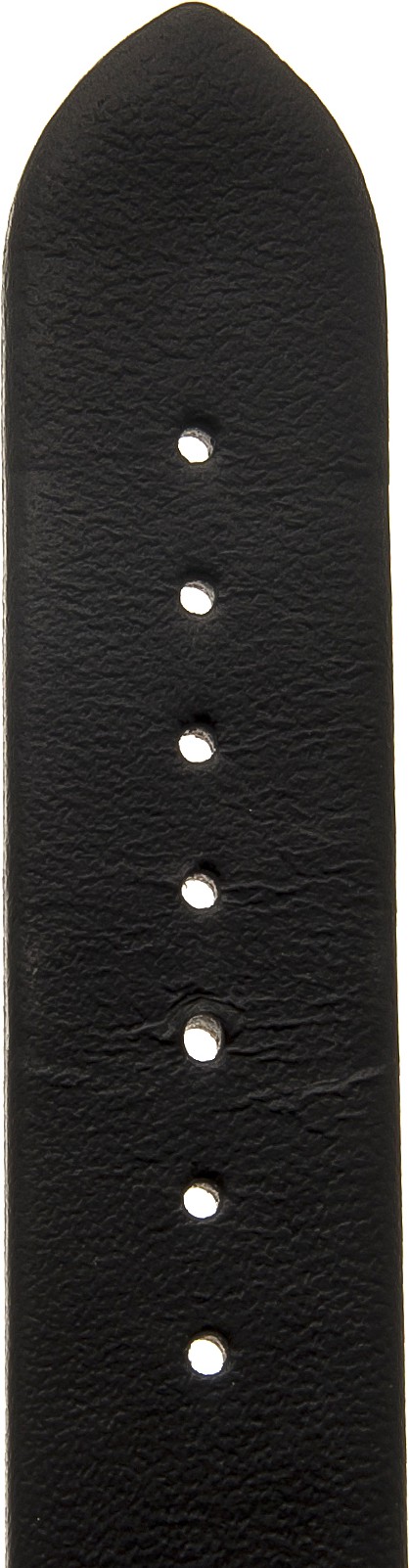   Uhrenarmband passend für Skagen Uhren Kippfaltschließe - Leder, glatt - schwarz ohne Naht 