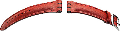   Uhrenarmband Leder rot mit Dornschließe 