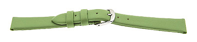   Uhrenarmband Business Dornschließe - Leder, glatt - hellgrün ohne Naht 
