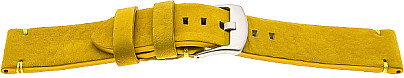  Uhrenarmband Leder, extra stark gelb mit Dornschließe 