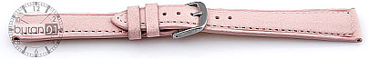   Uhrenarmband Leder, glatt rosa mit Dornschließe 
