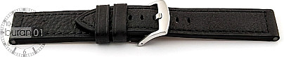   Uhrenarmband Luminar Dornschließe - Leder, extra stark - schwarz 