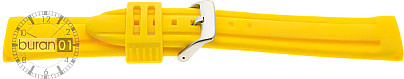   Uhrenarmband Paner Dornschließe - Silikon - gelb ohne Naht 